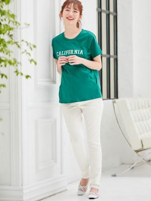 マタニティ パンツ|P・パンツ　ストレッチカラーチノスキニー|ホワイト