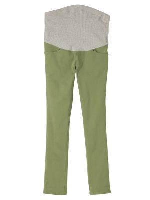 マタニティ パンツ|P・パンツ　ストレッチカラーチノスキニー|オリーブグリーン