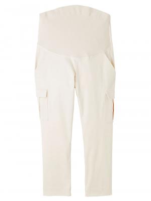マタニティ パンツ|P・パンツ　サテンカーゴクロプトパンツ|ライトベージュ