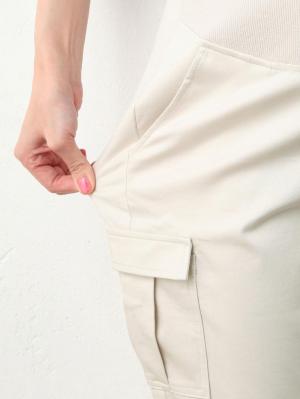 マタニティ パンツ|P・パンツ　サテンカーゴクロプトパンツ