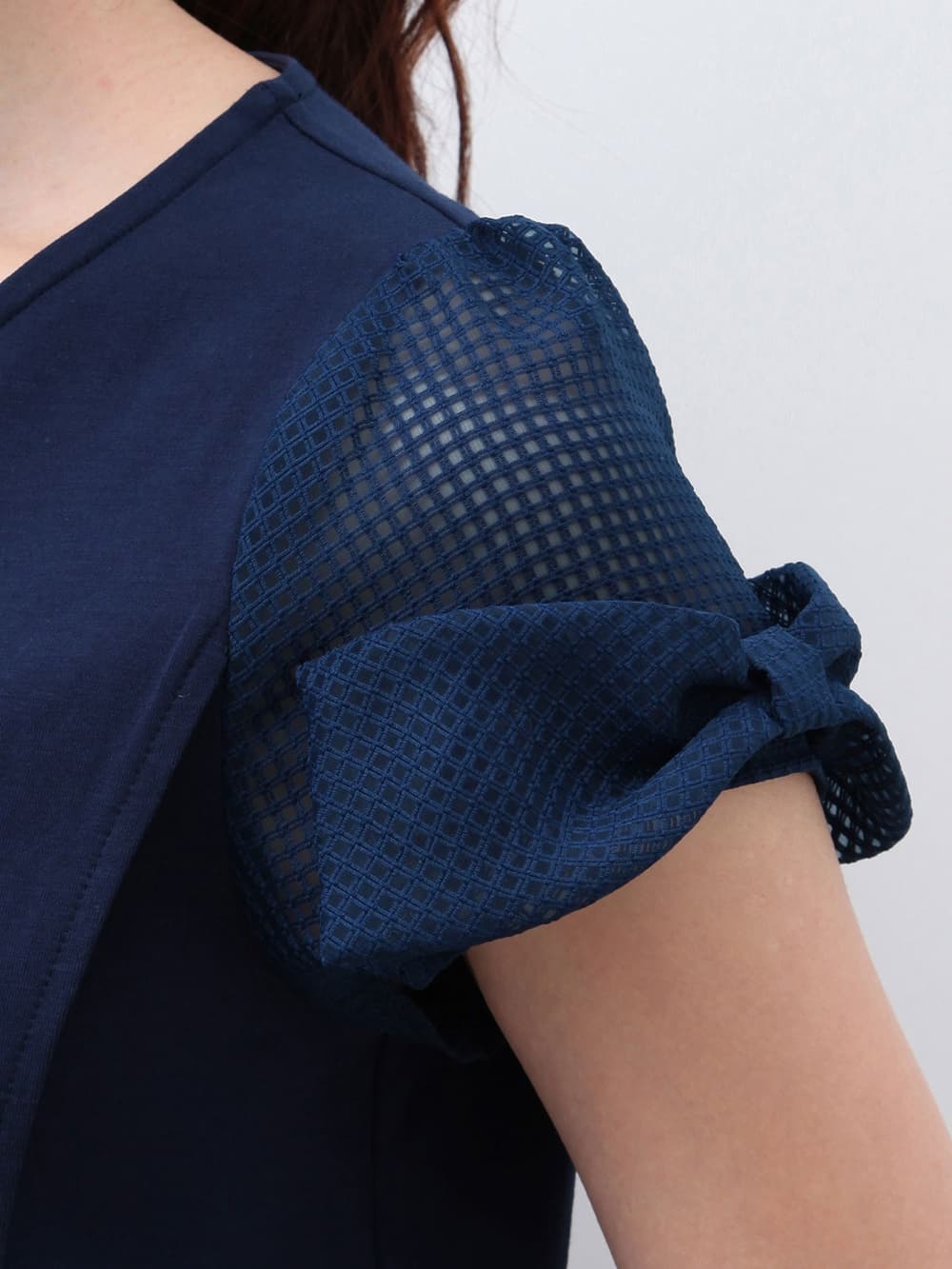 マタニティ トップス|袖切替トップス　マタニティ・授乳服【出産後も長く使える】