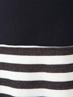 マタニティ ワンピース|LOVE MIC（ラブミック）ポンチ×インレイボーダー コクーンワンピース　マタニティ・授乳服【出産後も長く使える】