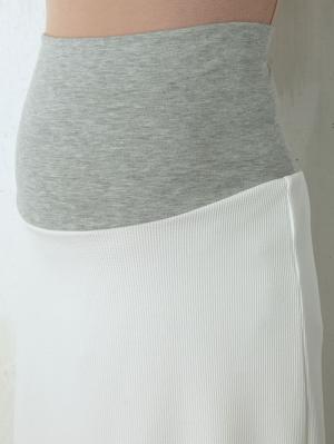 マタニティ スカート|【産前産後対応】ワッフルニット タイトスカート【出産後も長く使える】