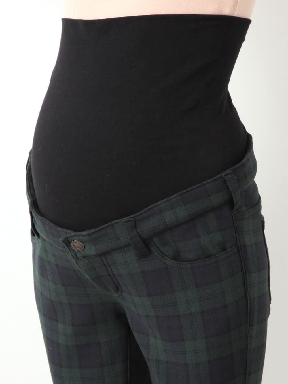 マタニティ パンツ|【産前産後対応】【あったか】裏フェルトタッチ起毛スキニーパンツ【出産後も長く使える】