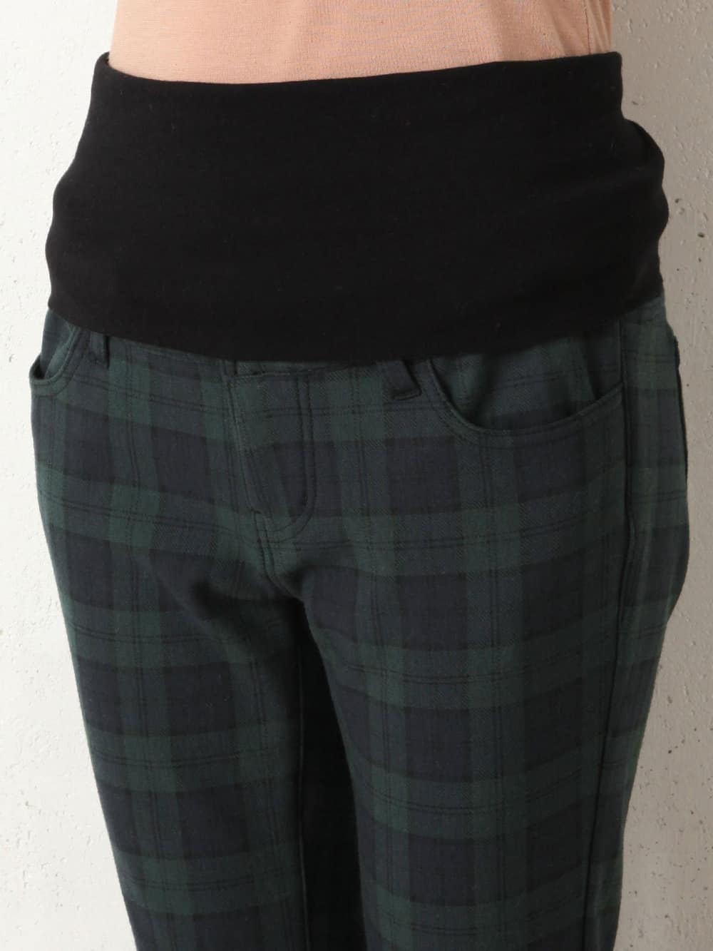 マタニティ パンツ|【産前産後対応】【あったか】裏フェルトタッチ起毛スキニーパンツ【出産後も長く使える】