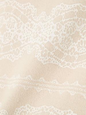 マタニティ トップス|レースプリントトップス　マタニティ・授乳服【出産後も長く使える】