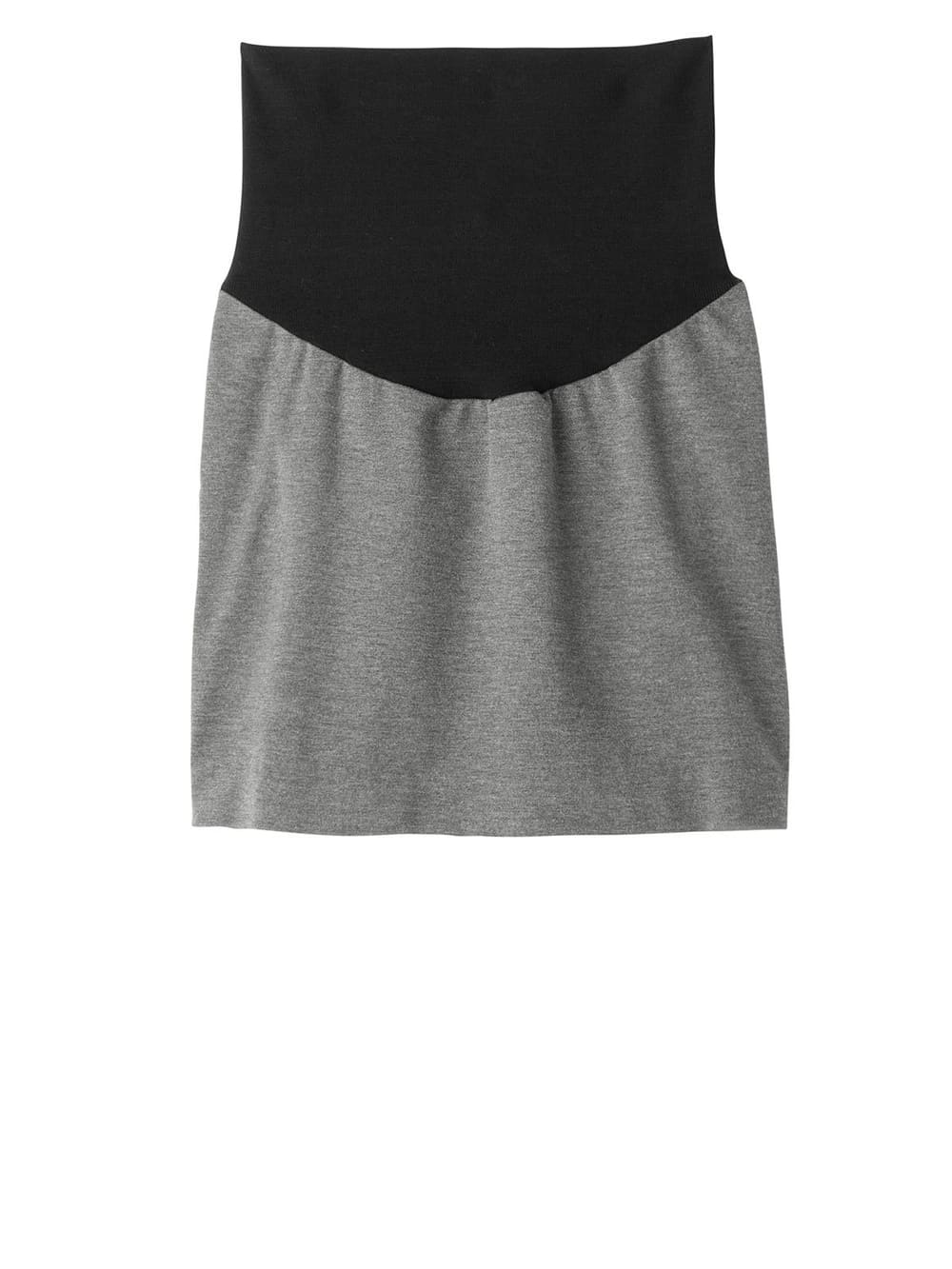 マタニティ スカート|【産前産後対応】フィットタイトスカート(選べるレングス）【出産後も長く使える】|杢グレー（ミニ丈）