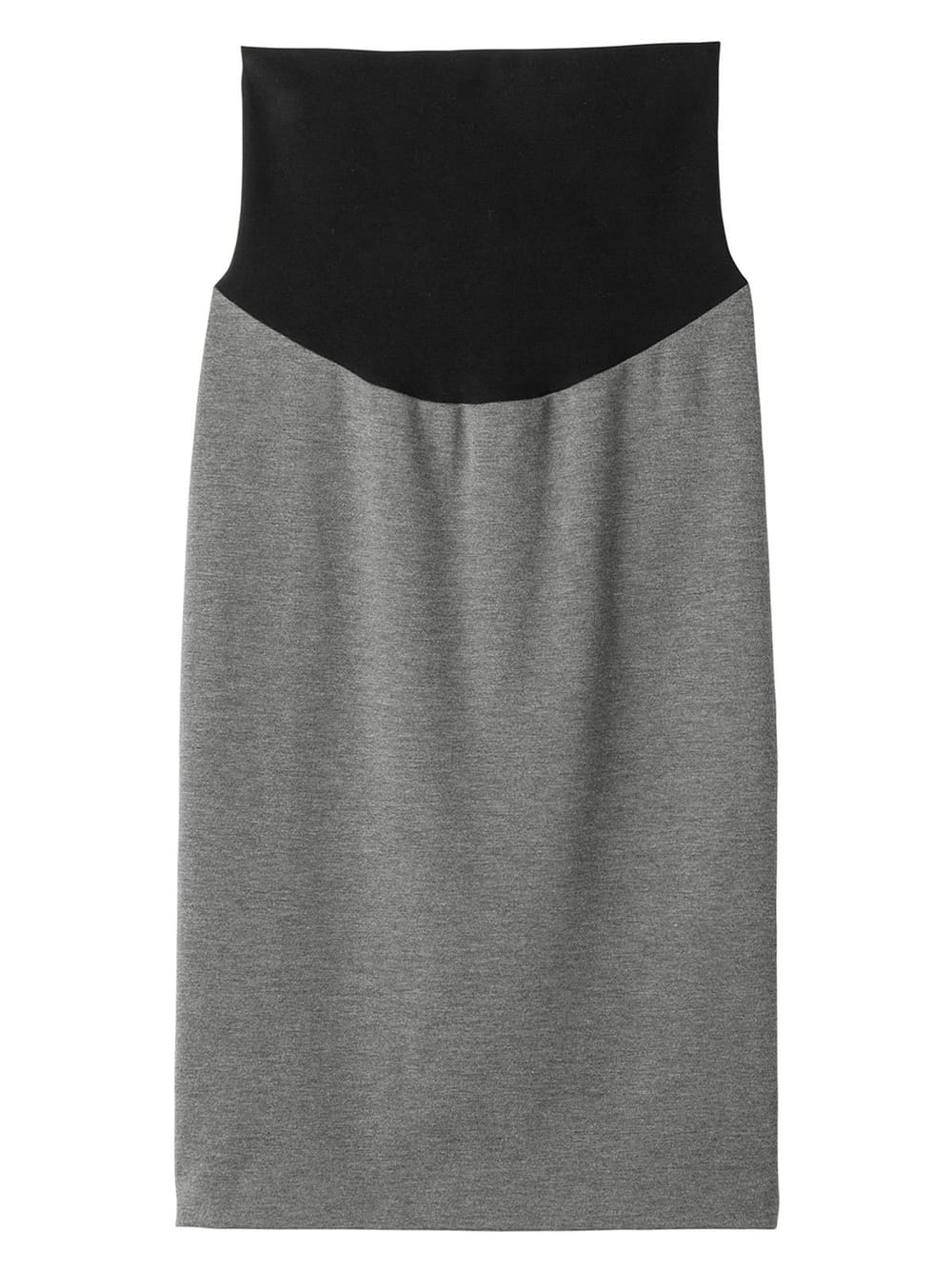 マタニティ スカート|【産前産後対応】フィットタイトスカート(選べるレングス）【出産後も長く使える】|杢グレー（ミモレ丈）