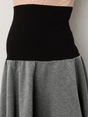 マタニティ スカート|【産前産後対応】フィットポンチフレアスカート(2レングス展開）【出産後も長く使える】