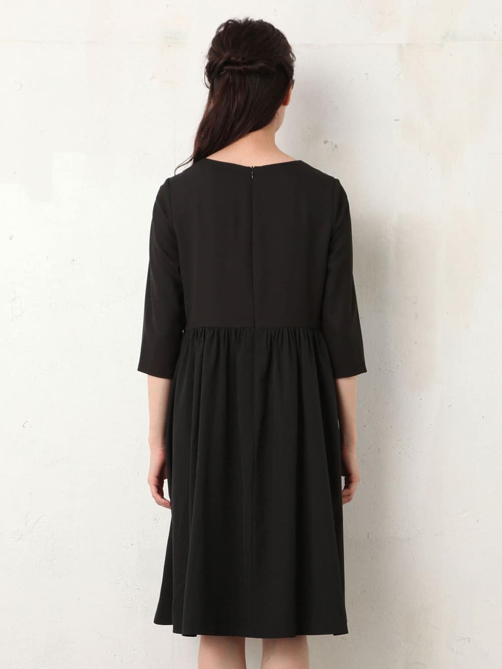 マタニティ ワンピース|異素材ワンピース　マタニティ・授乳服【出産後も長く使える】