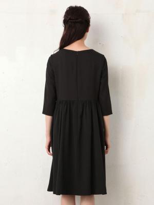 マタニティ ワンピース|異素材ワンピース　マタニティ・授乳服【出産後も長く使える】