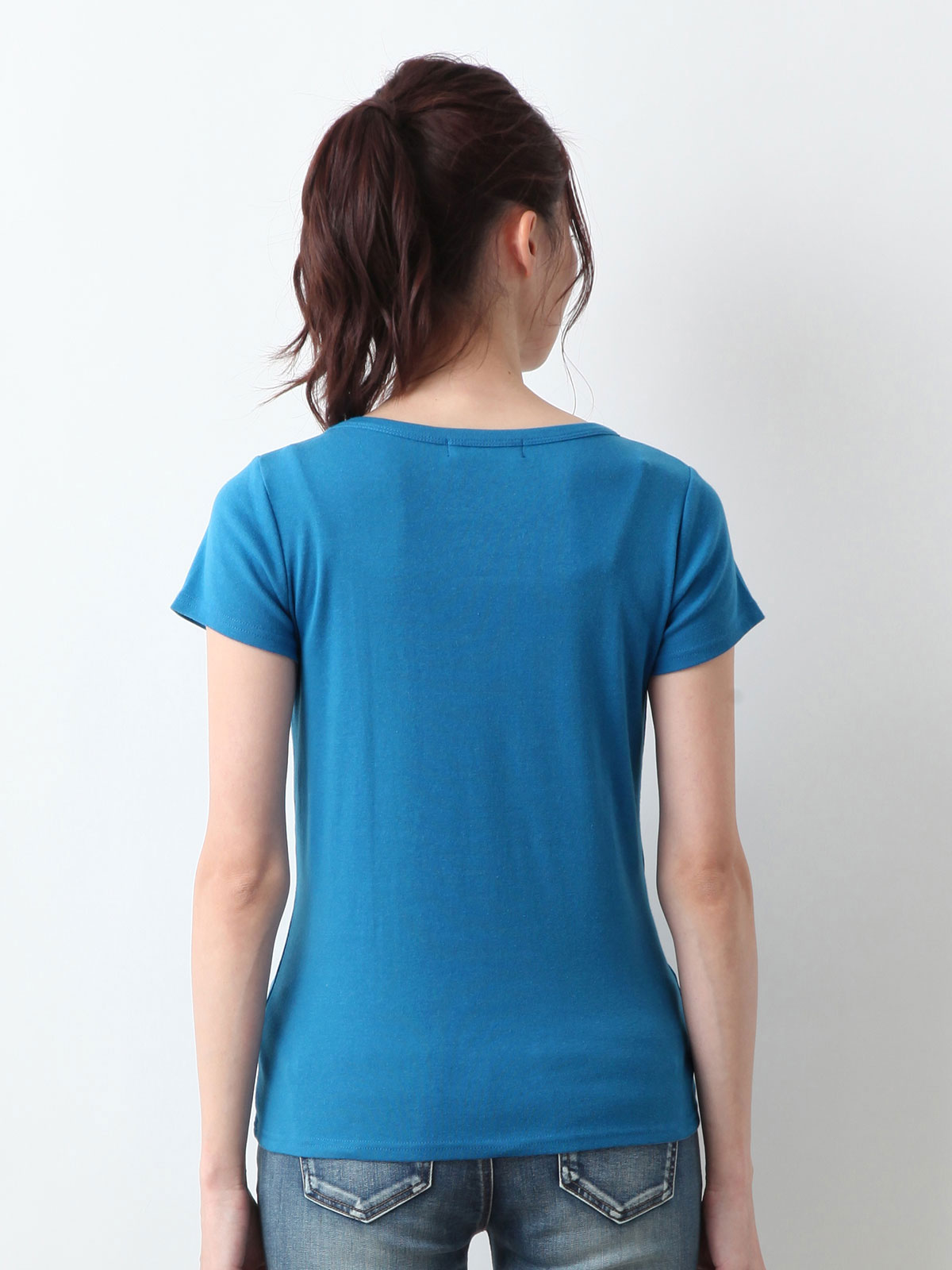 マタニティ トップス|綿混やわらかフライス半袖ラウンドネックTシャツ マタニティ・授乳服【出産後も長く使える】