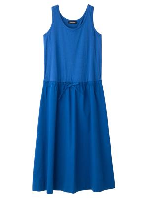 マタニティ ワンピース|ノースリーブギャザーワンピース　マタニティ・授乳服【出産後も長く使える】|ネイビー