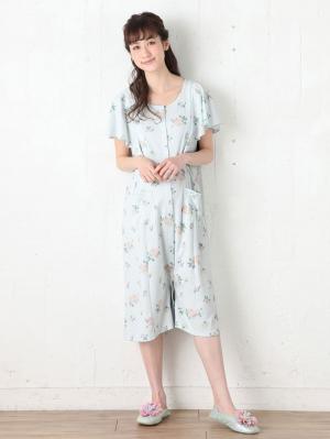 マタニティ パジャマ・ルームウェア|【授乳口付】ラッフルスリーブ2WAYネグリジェ