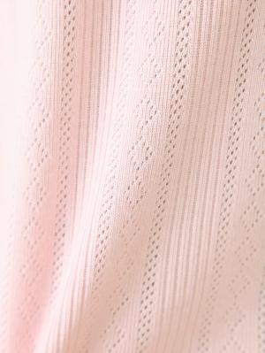 マタニティ パジャマ・ルームウェア|【授乳口付】レース付パターンメッシュパジャマ