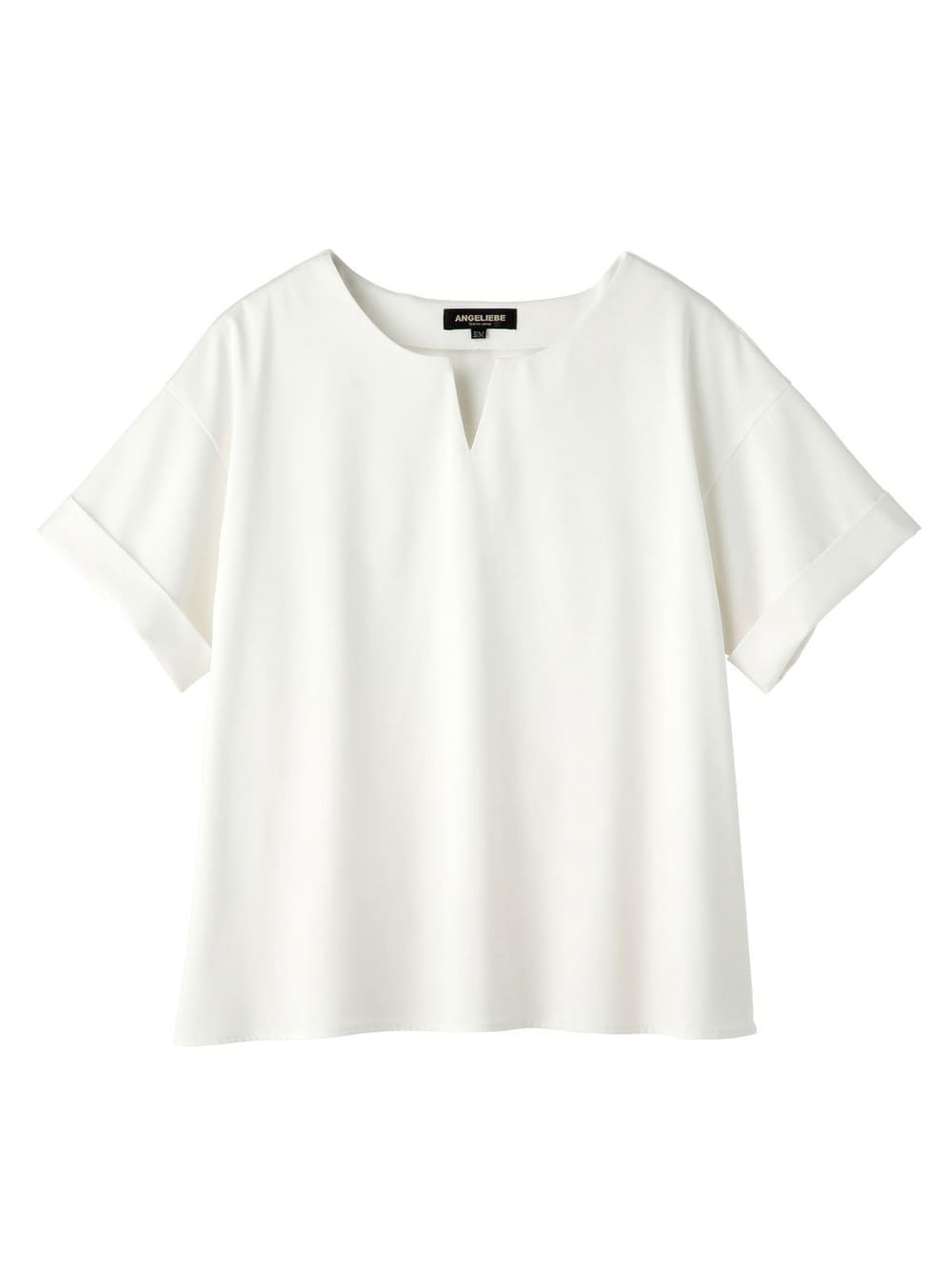 マタニティ トップス|スラッシュネック半袖トップス　マタニティ・授乳服【出産後も長く使える】|オフホワイト