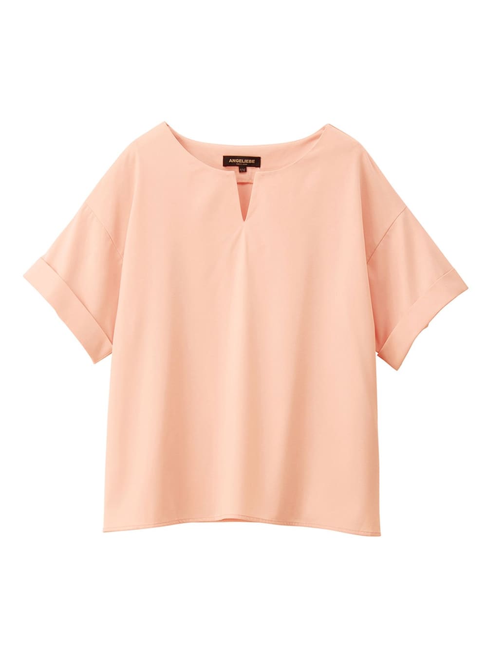 マタニティ トップス|スラッシュネック半袖トップス　マタニティ・授乳服【出産後も長く使える】|ペールピンク