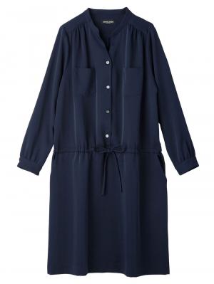 マタニティ ワンピース|ハイクオリティジョーゼットワンピース　マタニティ・授乳服【出産後も長く使える】|ネイビー