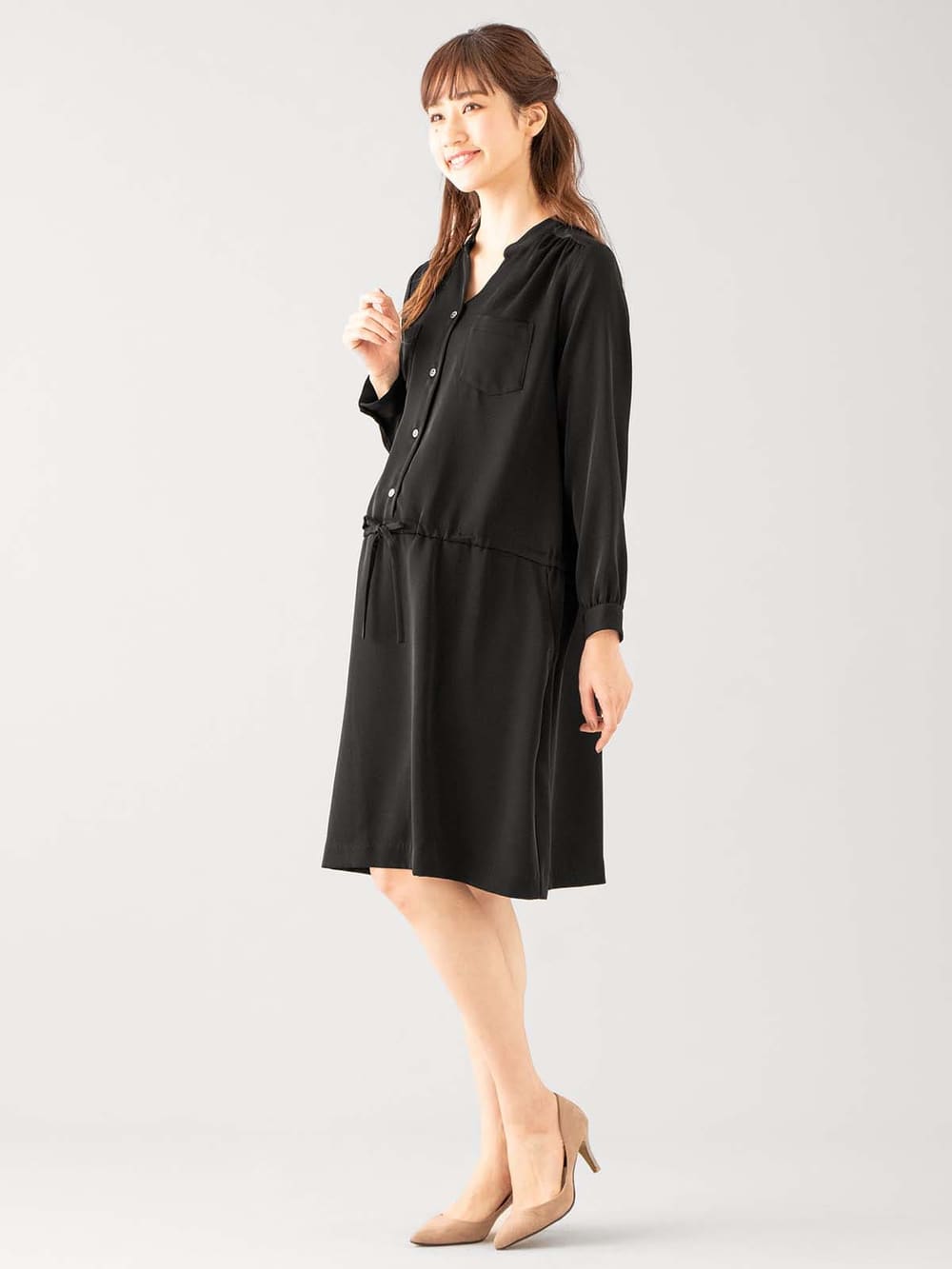 【高品質】 ハイクオリティジョーゼットワンピース マタニティ・授乳服 マタニティ