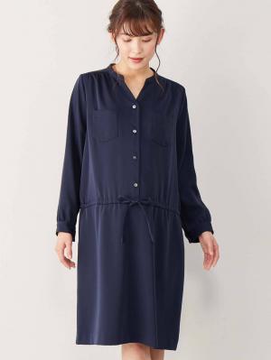 ハイクオリティジョーゼットワンピース　マタニティ・授乳服【出産後も長く使える】21863