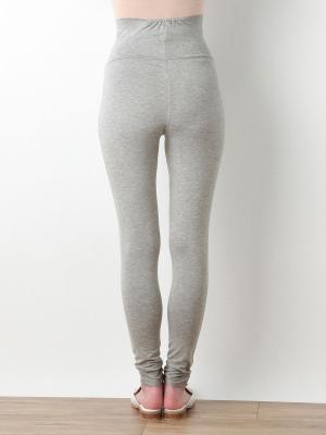 マタニティレッグウェア|fairy（フェアリー）【産前産後対応】涼感らくちんパンツ レギンス(11分丈)【出産後も長く使える】