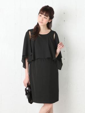 マタニティ ワンピース|LOVE MIC（ラブミック）ウォッシャブル2WAYジョーゼットワンピース　マタニティ・授乳服【出産後も長く使える】