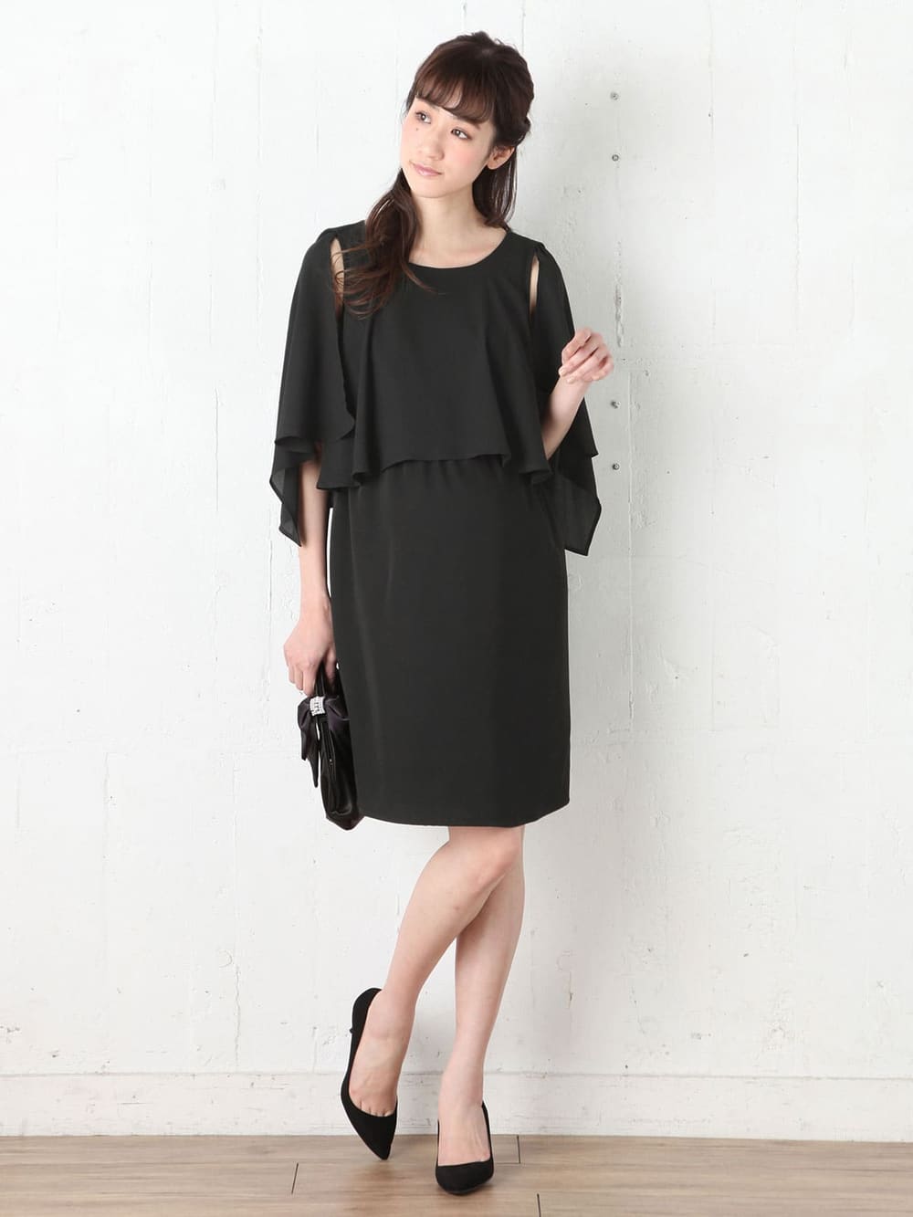 マタニティ ワンピース|LOVE MIC（ラブミック）ウォッシャブル2WAYジョーゼットワンピース　マタニティ・授乳服【出産後も長く使える】