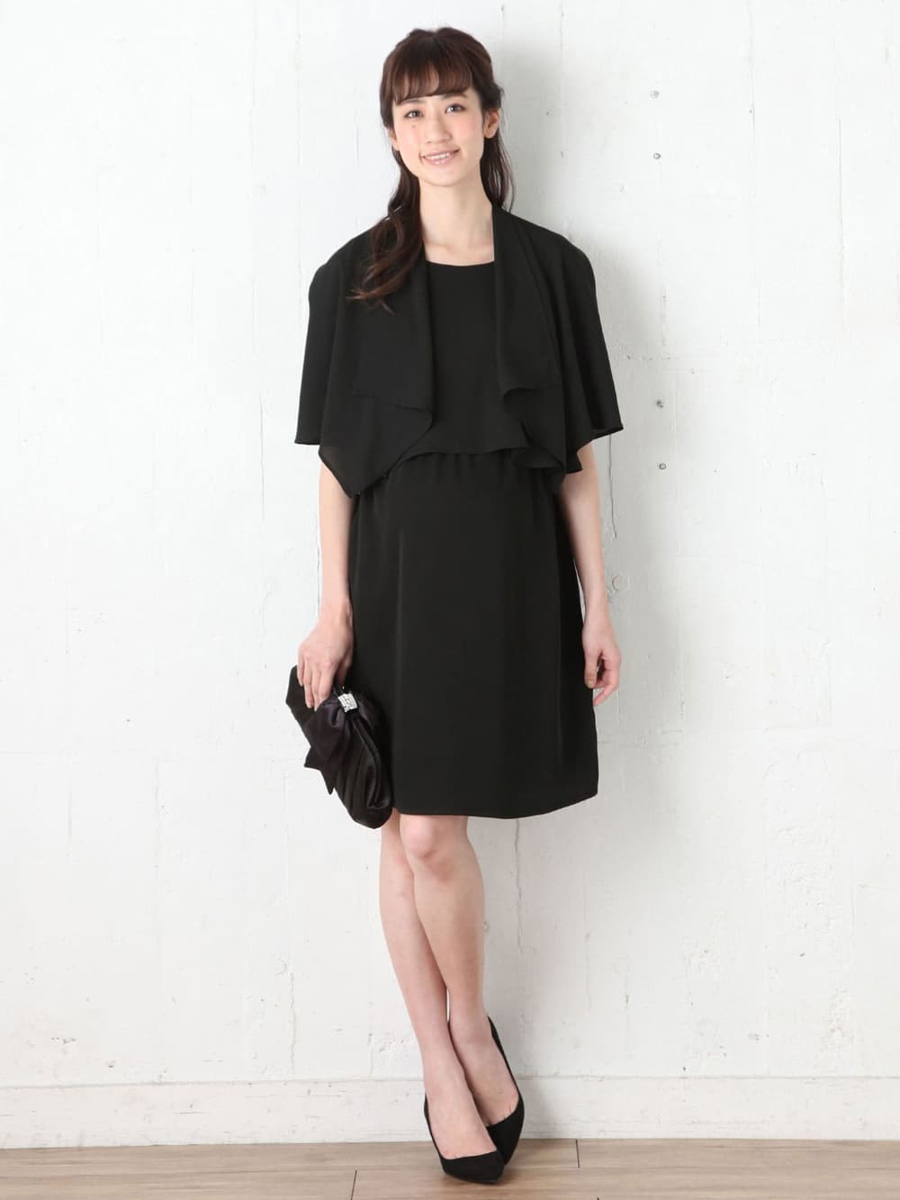 マタニティ ワンピース|LOVE MIC（ラブミック）ウォッシャブル2WAYジョーゼットワンピース　マタニティ・授乳服【出産後も長く使える】