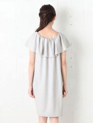マタニティ ワンピース|【授乳口付】2WAYフリルワンピース