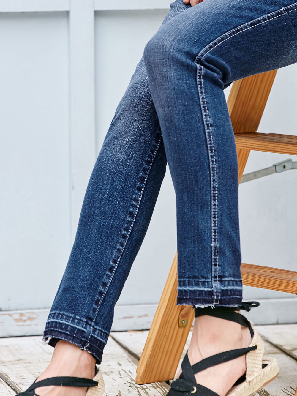 マタニティ パンツ|P・パンツ　カットオフデニムスキニー