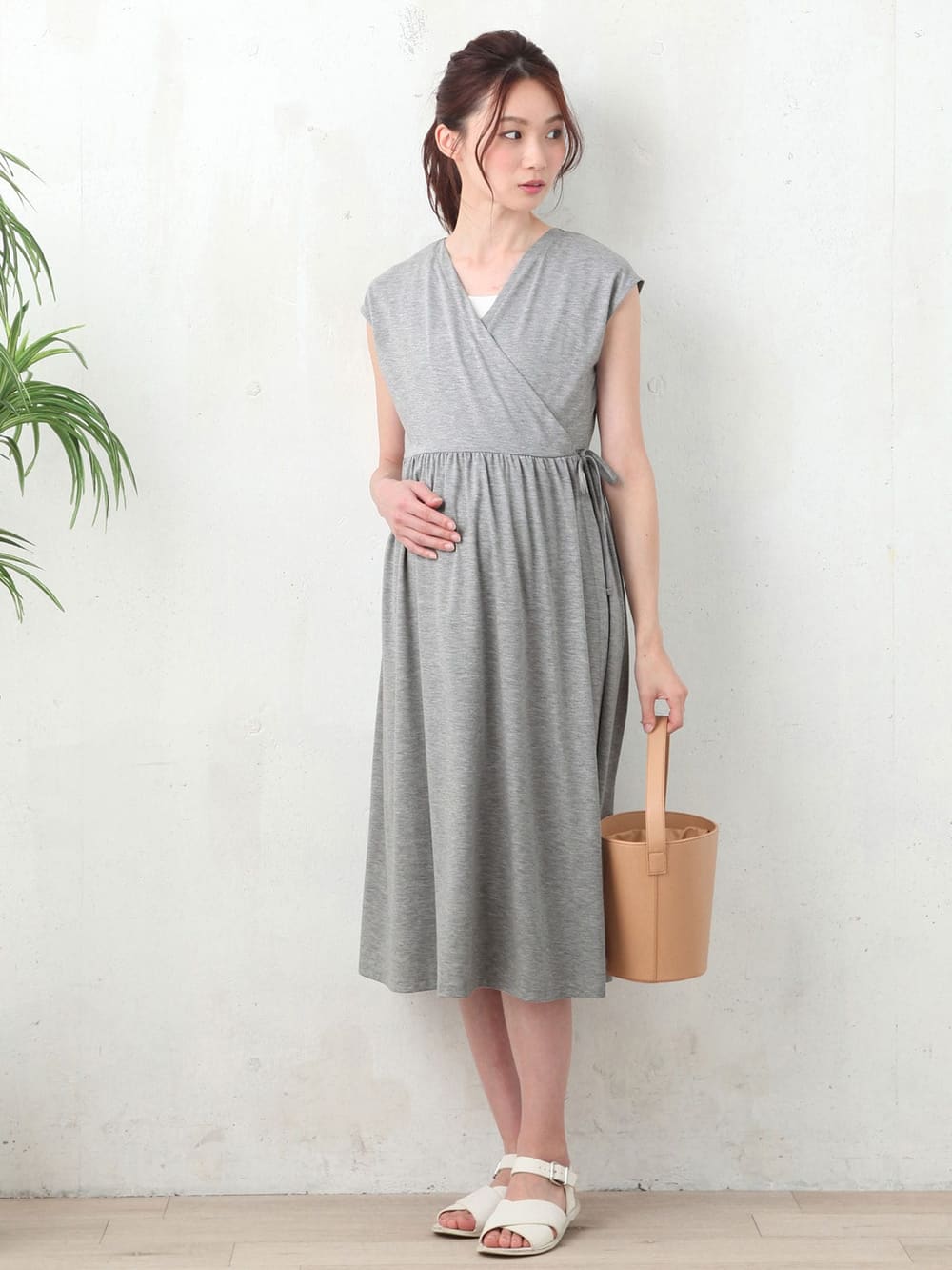 マタニティ ワンピース 授乳しやすい カットソー2wayラップワンピース マタニティウェア 授乳服通販 エンジェリーベ 公式 マタニティ ワンピース 授乳しやすい カットソー2wayラップワンピース マタニティウェア 授乳服通販 エンジェリーベ 公式