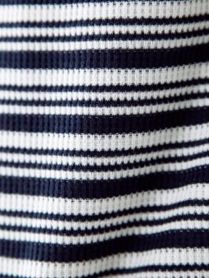 マタニティ トップス|ワッフルボーダータンク　マタニティ・授乳服【出産後も長く使える】