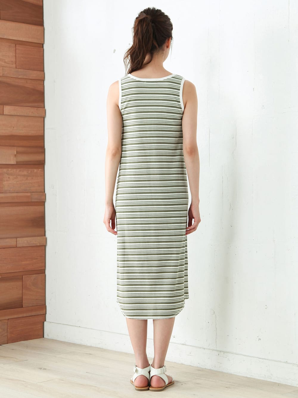 株主優待カテゴリー|ワッフルボーダータンクワンピース