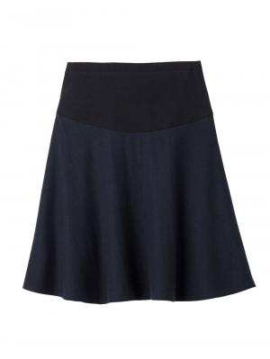 【産前産後対応】ミディ丈ウール混フラノフレアースカート【出産後も長く使える】22067