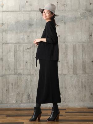 アウトレット|バックスリットニットトップス　マタニティ・授乳服【出産後も長く使える】