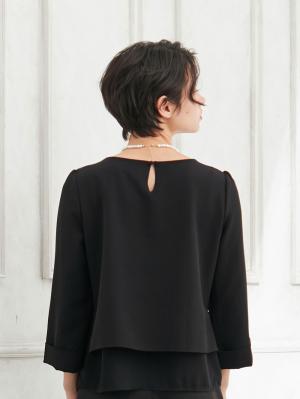 マタニティ トップス|ストレッチジョーゼットトップス　マタニティ・授乳服