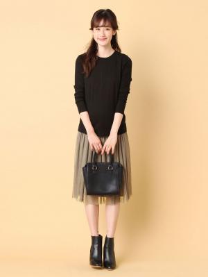 アウトレット|【産前産後対応】チュールスカート【出産後も長く使える】