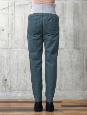 マタニティ パンツ|【産前産後対応】【あったか】裏起毛コーデュロイシガレットパンツ【出産後も長く使える】