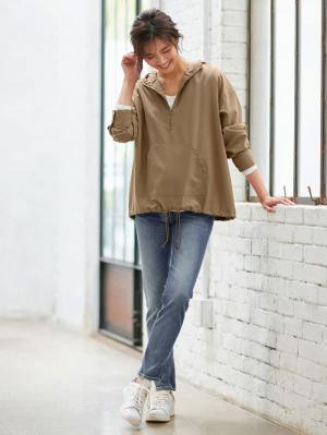 マタニティ パンツ|P・パンツ　ハイストレッチデニムスキニー|ブルー