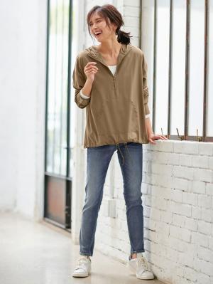 マタニティ パンツ|P・パンツ　ハイストレッチデニムスキニー|ブルー