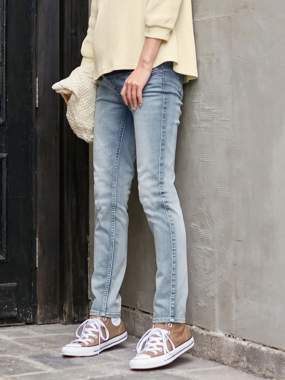 P パンツ ハイストレッチデニムスキニー マタニティウェア 授乳服通販 エンジェリーベ 公式