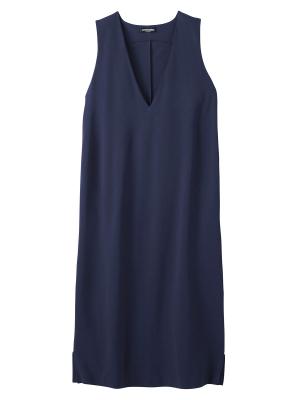 マタニティ ワンピース|ポンチロングジャンパースカート　マタニティ・授乳服【出産後も長く使える】|ネイビー