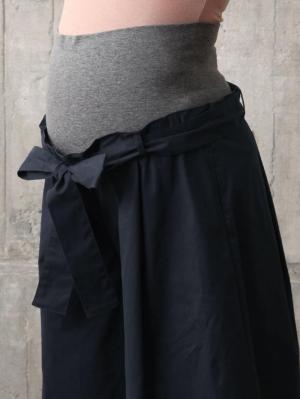 アウトレット|【産前産後対応】ストレッチチノタックワイドパンツ【出産後も長く使える】