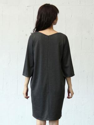 マタニティ ワンピース|ベロアフリルポンチフレアスリーブワンピース　マタニティ・授乳服