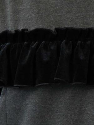 マタニティ ワンピース|ベロアフリルポンチフレアスリーブワンピース　マタニティ・授乳服