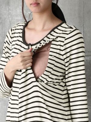 マタニティ パジャマ・ルームウェア|【授乳口付】ドロストワンピ＆産後も使えるパンツセットパジャマ