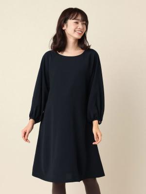マタニティ ワンピース|ジョーゼットギャザースリーブワンピース　マタニティ・授乳服