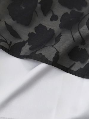 マタニティ ワンピース|（半袖・長袖 2タイプあり）カットボイルスカートドッキングワンピース　マタニティ・授乳服【出産後も長く使える】