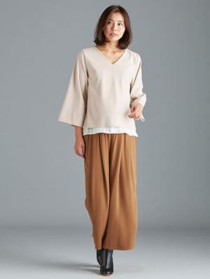 マタニティ パンツ|【産前産後対応】ツイルタックパンツ【出産後も長く使える】