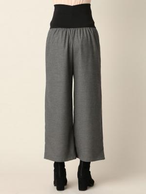 アウトレット|【産前産後対応】微起毛ツイルタックパンツ【出産後も長く使える】